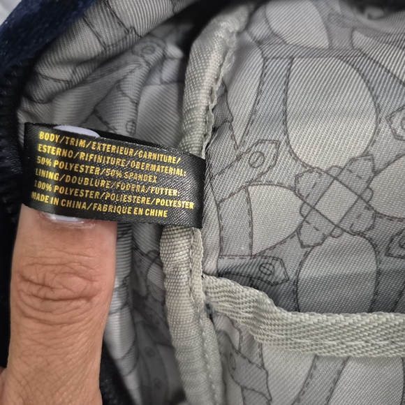 Aimee Kestenberg Deep Blue Velvet Backpack - Picture 9 of 16